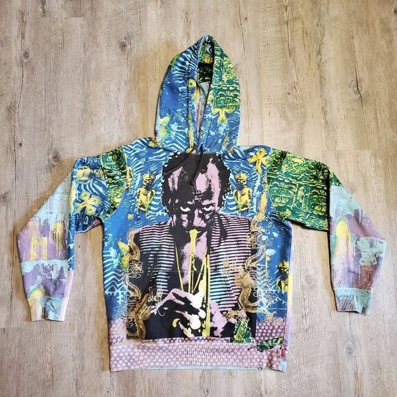 Supreme Other - Supreme X Miles Davis Hoodie Mens Medium 100 % Authentic Super Rare Jazz EUC